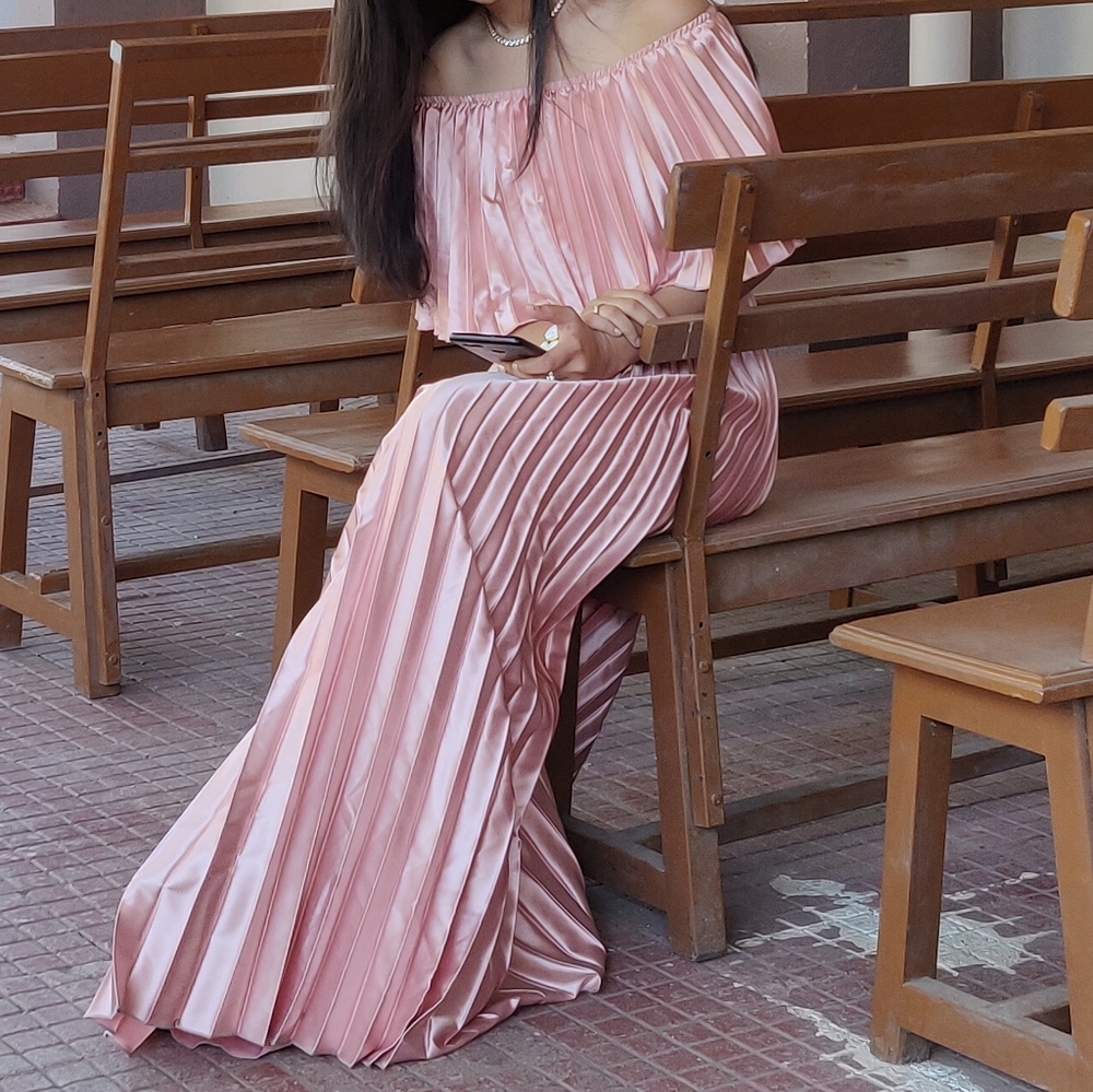 Pleated Maxi dress